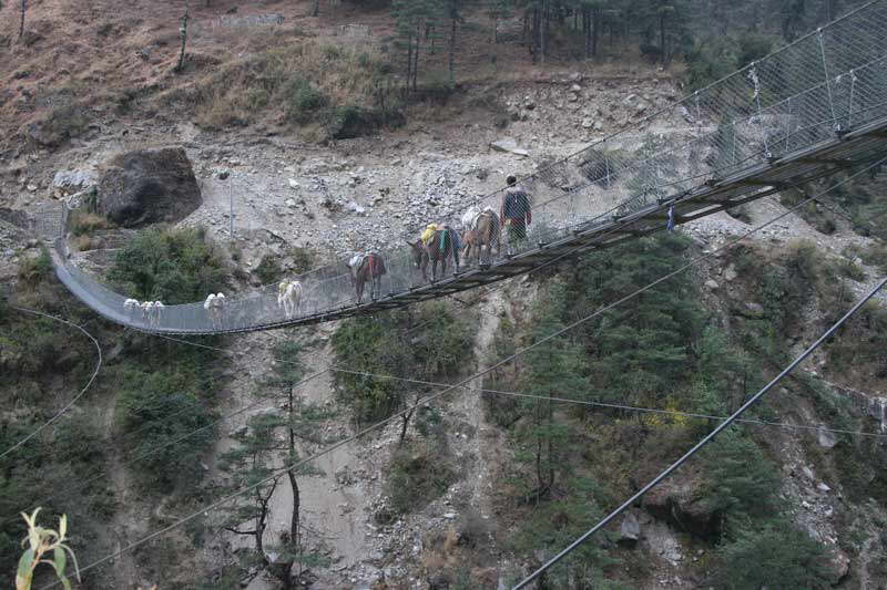 Annapurna-Trek - Hngebrcke