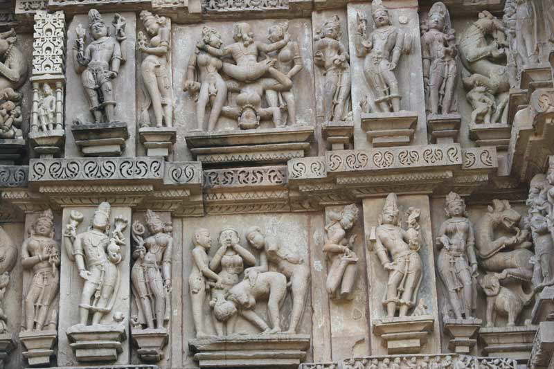 Khajuraho - Erotische Darstellungen