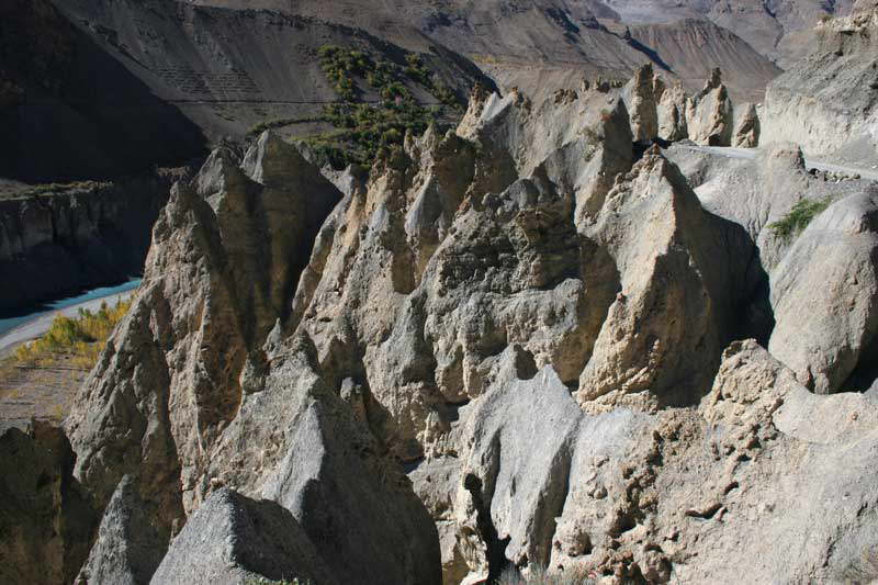 Erosionslandschaft im Spiti-Tal