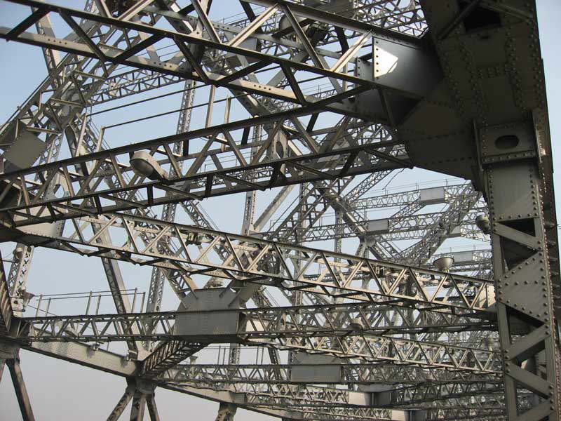 Kolkata - Detailansicht der Howrah-Brcke